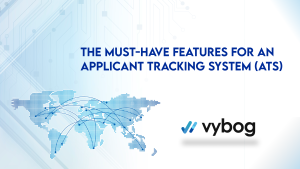 : A graphic featuring the title 'The Must-Have Features for an Applicant Tracking System (ATS)' alongside relevant logo and illustrations.