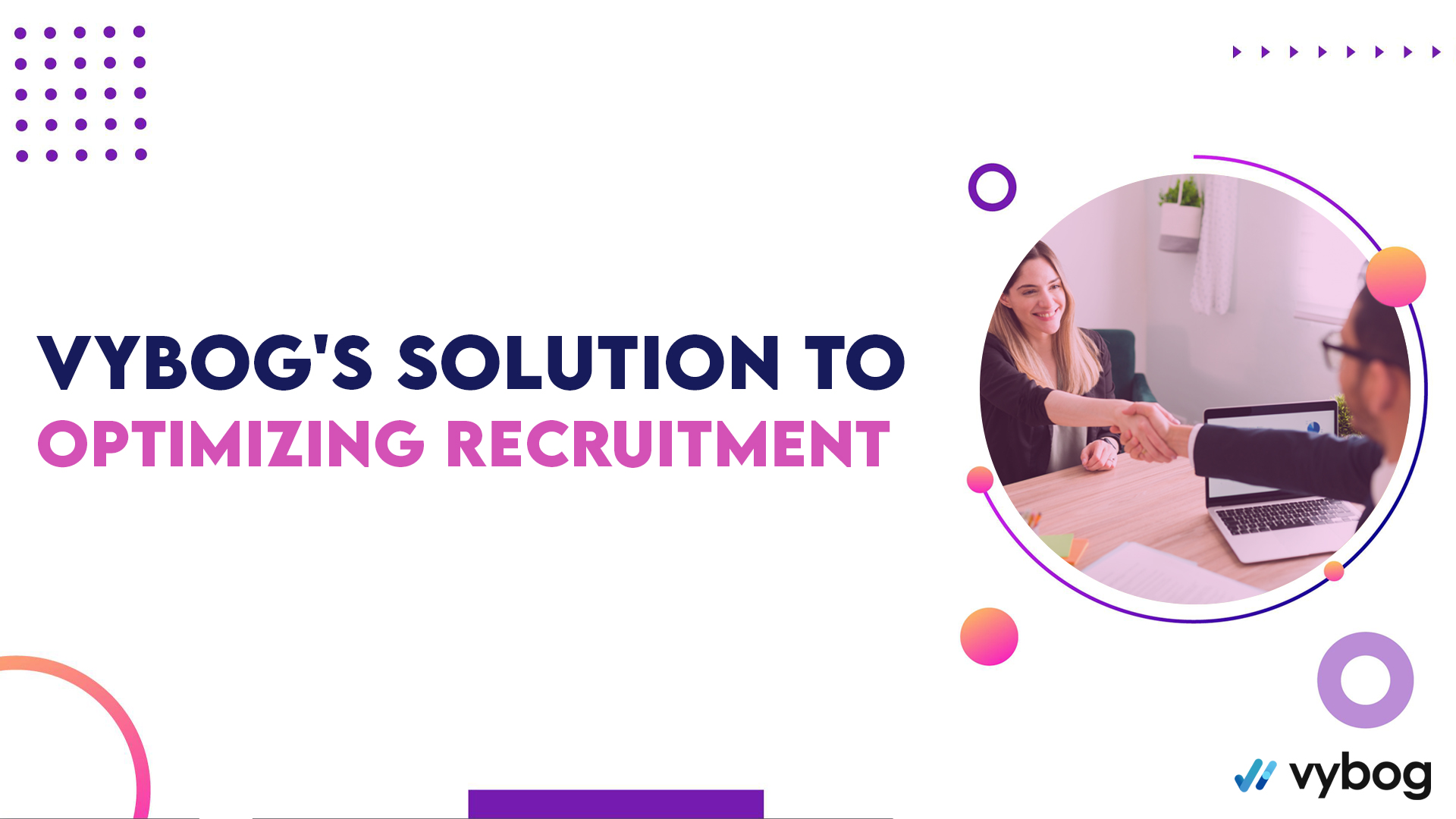 An image depicting Vybog's innovative solution for optimizing recruitment, showing a digital interface with graphs and data