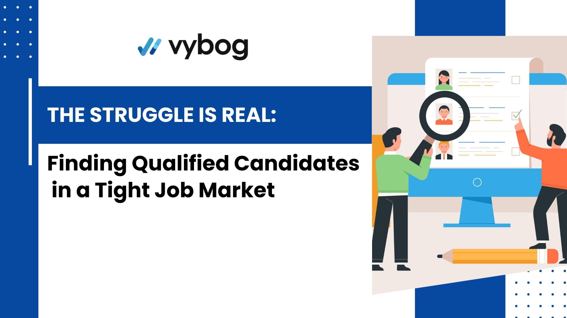 Difficulty finding qualified candidates in a competitive job market. Utilize Applicant Tracking System for recruiters.